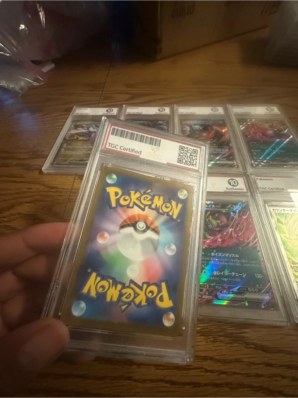 Pokemon Lot Of 8. TGC Certified Authentic Grade 10 Free Shipping Japan Japanese